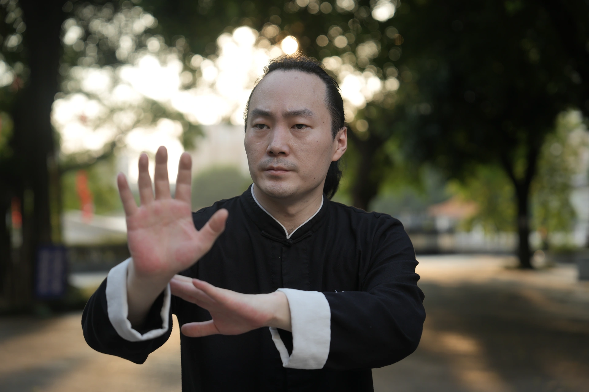 杨智杰练拳照片